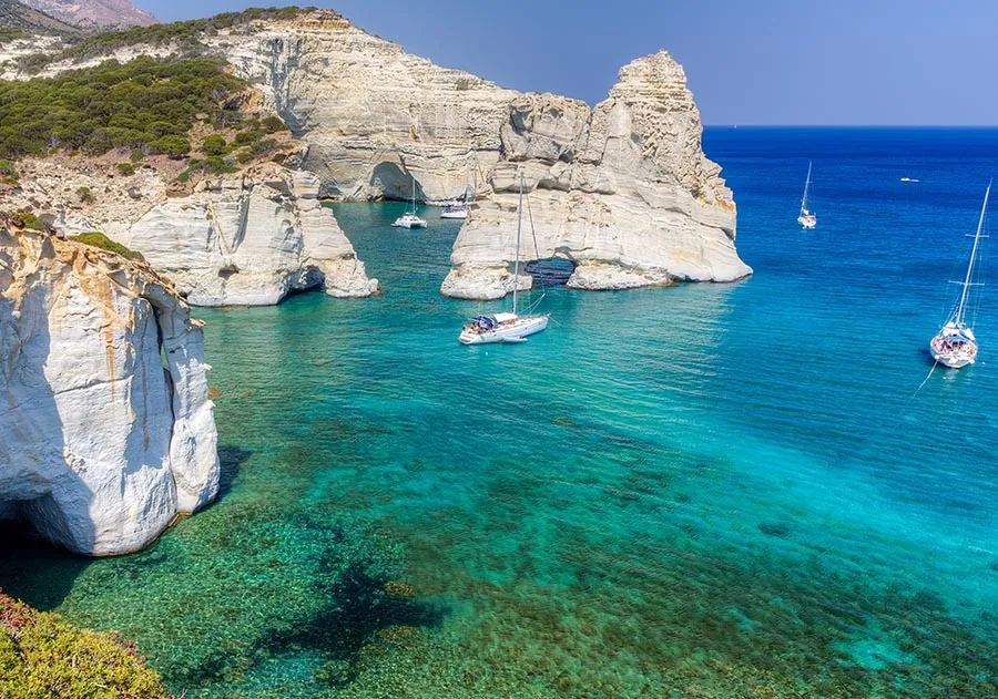 Kleftiko, Milos island, Cyclades, Greece snorkeling-mykonos